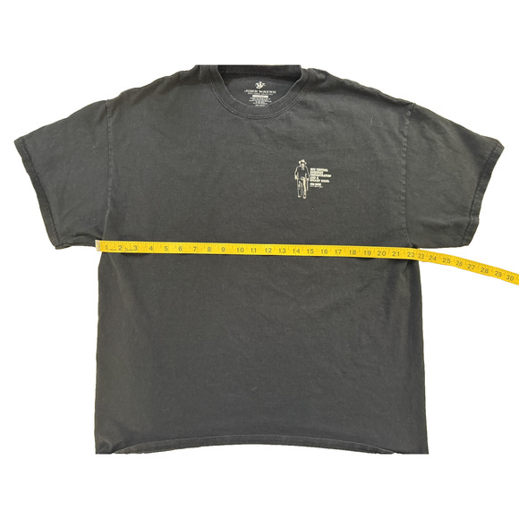 John Wayne TShirt Mens XL Black Western Quote Graphic Open Range USA Gorpcore - Picture 5 of 7